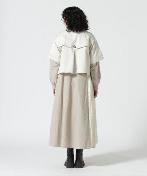 Risley/リズレー/ショートトレンチアンサンブル 【WEB限定】ブラッシュドビーバー ショート丈ノーカラーコート NAN1868015742(14168円)