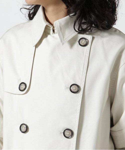 Risley/リズレー/ショートトレンチアンサンブル 【WEB限定】ブラッシュドビーバー ショート丈ノーカラーコート NAN1868015742(14168円)