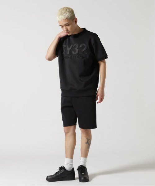 RoyalFlash(ロイヤルフラッシュ)/SY32 by SWEET YEARS/DOUBLE KNIT LOGO SHORT PANTS/img02