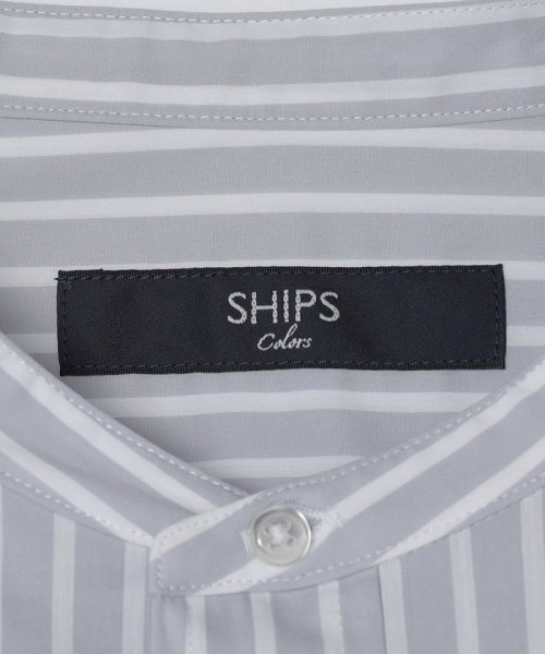 SHIPS Colors  MEN(シップスカラーズ　メン)/SHIPS Colors:〈洗濯機可能〉バンドカラー ストライプ ロングスリーブ シャツ/img08