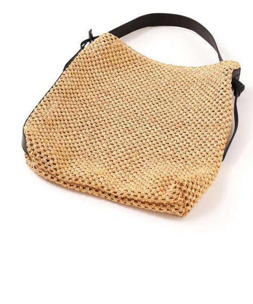 【MARCO MASI/マルコマージ】ラフィアチョウ BIG TOTE：トートバッグ MARCO MASI/マルコマージ