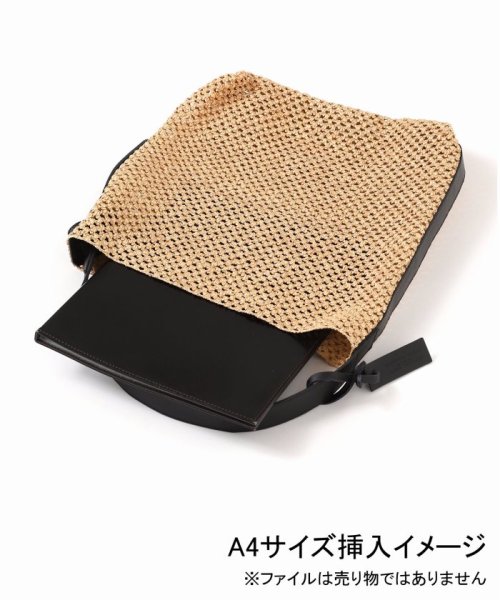 【MARCO MASI/マルコマージ】ラフィアチョウ BIG TOTE：トートバッグ MARCO MASI/マルコマージ