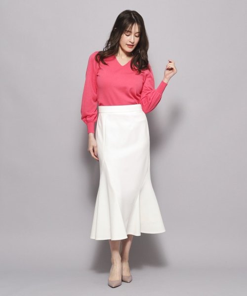 【洗える／日本製】歩くたびに揺れる、ドラマチックなマーメイドスカート 