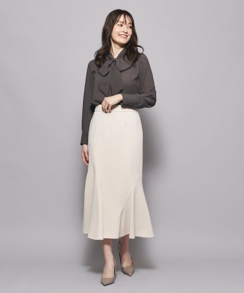 【洗える／日本製】歩くたびに揺れる、ドラマチックなマーメイドスカート 