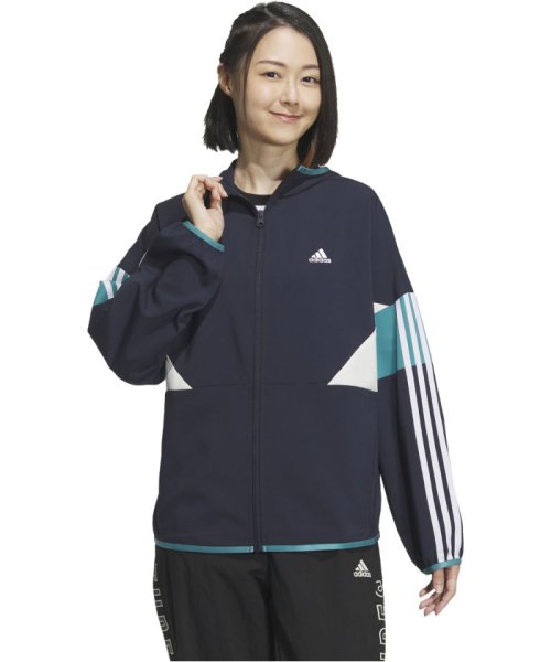 adidas(adidas)/adidas アディダス シーズナル スポーツウェア ルーズフィット カラーブロック フード/img06