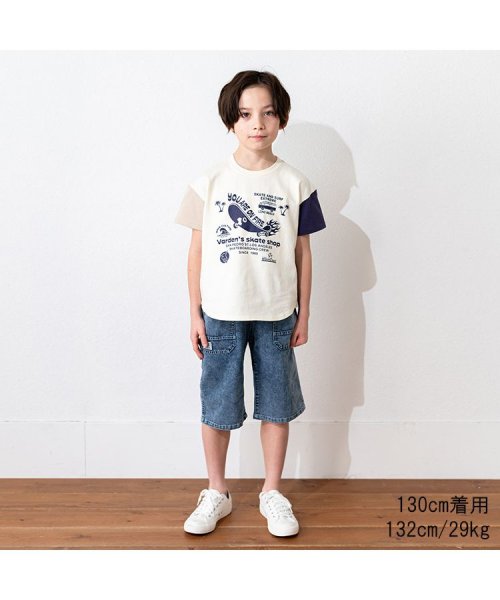Crescent(クレセント)/【子供服】 crescent (クレセント) スケボープリント配色半袖Tシャツ 80cm～130cm N32800/img09