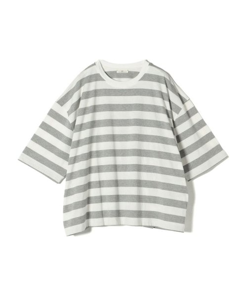 SHIPS WOMEN(シップス　ウィメン)/【SHIPS別注】onit:〈手洗い可能〉ボーダー ビッグ シルエット TEE◇/img01