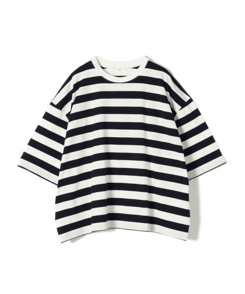 SHIPS WOMEN(シップス　ウィメン)/【SHIPS別注】onit:〈手洗い可能〉ボーダー ビッグ シルエット TEE◇/img03