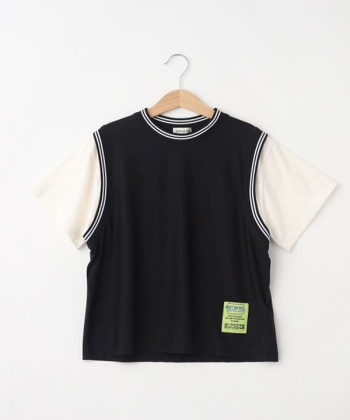 SHOO・LA・RUE(Kids) (シューラルーキッズ)/【110－140cm】ユニフォーム風レイヤードTシャツ/img03