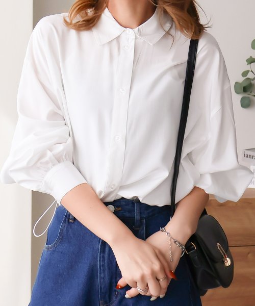 SocialGIRL(ソーシャルガール)/裾絞り襟付きシャツ/img12