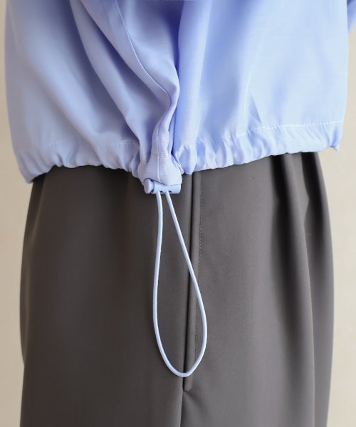 SocialGIRL(ソーシャルガール)/裾絞り襟付きシャツ/img23