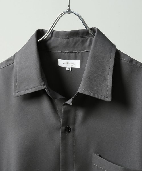 Nilway(ニルウェイ)/オーバーサイズデザインレギュラーカラーシャツ/img01