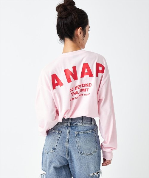 ANAP(アナップ)/ANAP ロゴ オーバーサイズ ロングスリーブ Tシャツ ロンT/img17