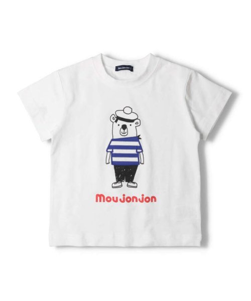 moujonjon(ムージョンジョン)/【子供服】 moujonjon (ムージョンジョン) くまプリント半袖Tシャツ 80cm～140cm M32805/img01