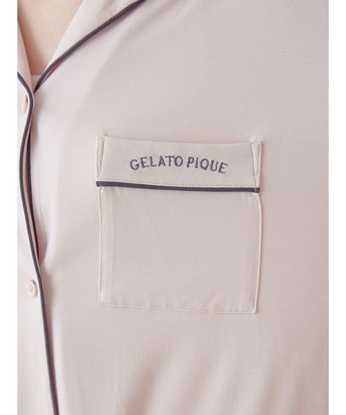 gelato pique(gelato pique)/レーヨンパイピングワンピースシャツ/img10
