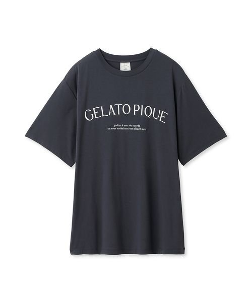 gelato pique(gelato pique)/レーヨンロゴTシャツ/img03