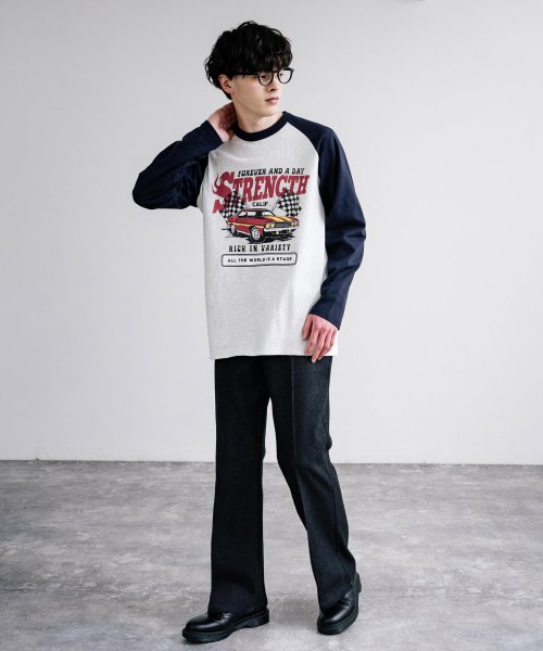 Rocky Monroe(ロッキーモンロー)/ロンT ラグラン 長袖 メンズ レディース カットソー Tシャツ プリント カレッジ 天竺ボディ ロゴ 綿 コットン 古着 リラックス ルーズ ビッグシルエット/img19