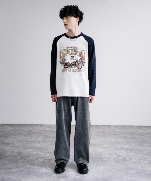 Rocky Monroe(ロッキーモンロー)/ロンT ラグラン 長袖 メンズ レディース カットソー Tシャツ プリント カレッジ 天竺ボディ ロゴ 綿 コットン 古着 リラックス ルーズ ビッグシルエット/img30