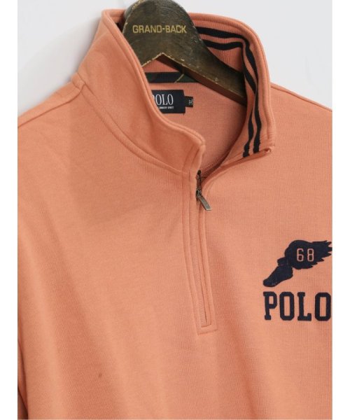 GRAND-BACK(グランバック)/【大きいサイズ】ポロ/POLO 裏毛 ハーフジップトレーナー メンズ Tシャツ カットソー カジュアル インナー ビジネス ギフト プレゼント/img07