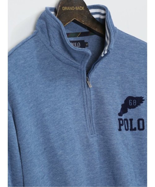 GRAND-BACK(グランバック)/【大きいサイズ】ポロ/POLO 裏毛 ハーフジップトレーナー メンズ Tシャツ カットソー カジュアル インナー ビジネス ギフト プレゼント/img13