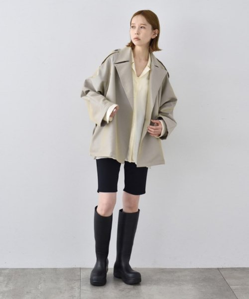 DRESSTERIOR(ドレステリア)/CODE A|oversized short trench coat/img04