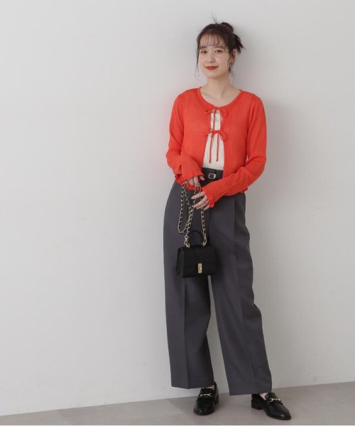 N Natural Beauty Basic(エヌナチュラルビューティベーシック)/シアーシャインリブカーディガン 24SS/img32