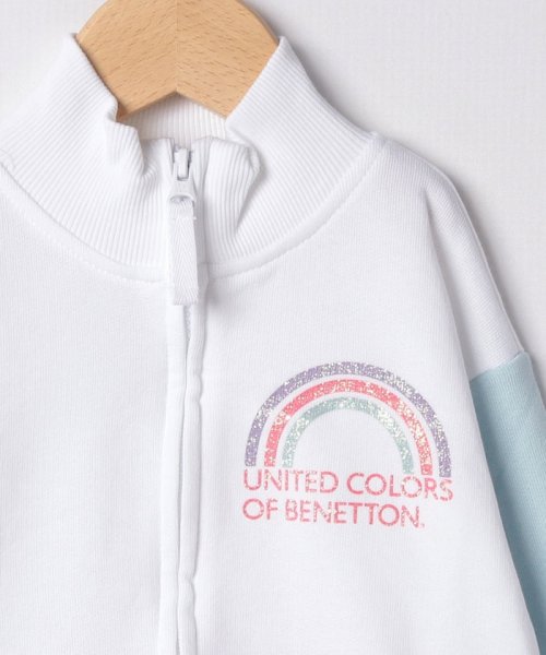 BENETTON (UNITED COLORS OF BENETTON GIRLS)(ユナイテッド　カラーズ　オブ　ベネトン　ガールズ)/キッズグリッタープリントカラーブロックジップアップブルゾンG/img04