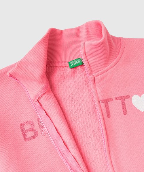 BENETTON (UNITED COLORS OF BENETTON GIRLS)(ユナイテッド　カラーズ　オブ　ベネトン　ガールズ)/キッズグリッタープリントカラーブロックジップアップブルゾンG/img07