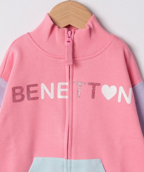 BENETTON (UNITED COLORS OF BENETTON GIRLS)(ユナイテッド　カラーズ　オブ　ベネトン　ガールズ)/キッズグリッタープリントカラーブロックジップアップブルゾンG/img10