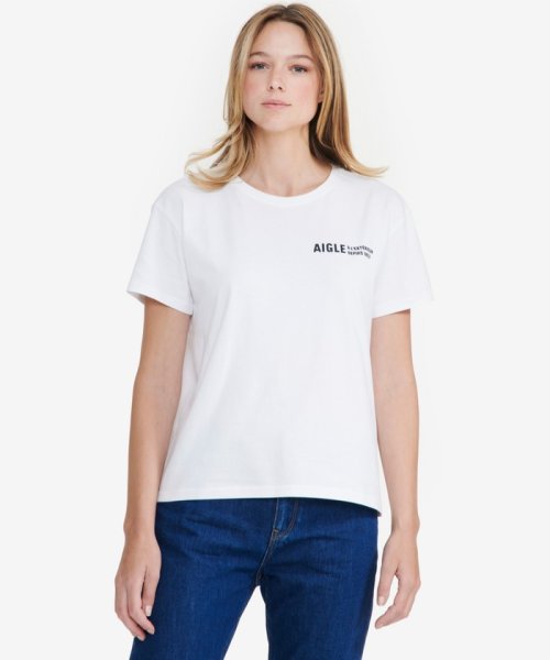 AIGLE(エーグル)/オーガニックコットン ワンポイントロゴ クルーネック 半袖Tシャツ/img05