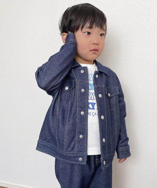 COMME CA ISM KIDS(コムサイズム（キッズ）)/デニム調ジャージー Ｇジャン(ベビーサイズ)<br>/img02