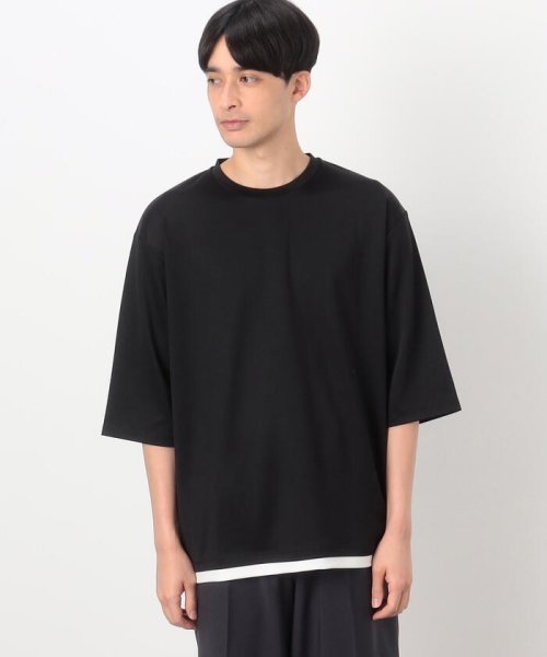 COMME CA ISM MENS(コムサイズム（メンズ）)/フェイクレイヤード 七分袖 Ｔシャツ/img07