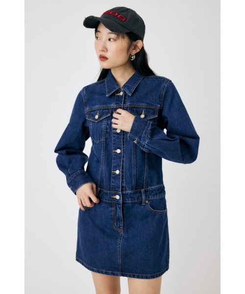 LOW WAIST DENIM MINI ドレス LOW WAIST DENIM MINI