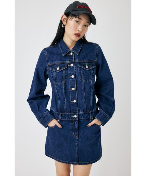 LOW WAIST DENIM MINI ドレス LOW WAIST DENIM MINI