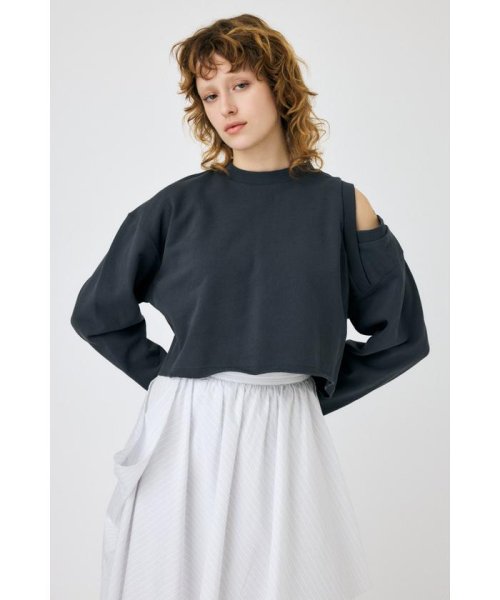 moussy(マウジー)/SHOULDER CUT CROPPED トップス/img01