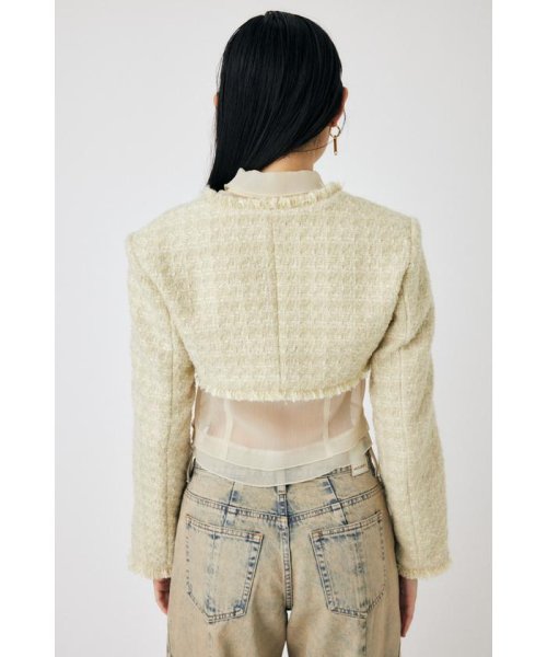 moussy(マウジー)/BELTED TWEED ボレロ/img07