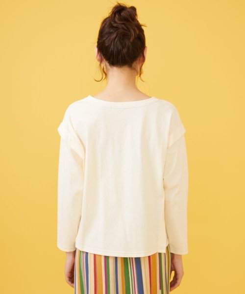 Jocomomola(ホコモモラ)/Bailar ワンポイント刺繍長袖Tシャツ/img02