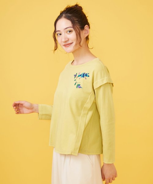 Jocomomola(ホコモモラ)/Bailar ワンポイント刺繍長袖Tシャツ/img12