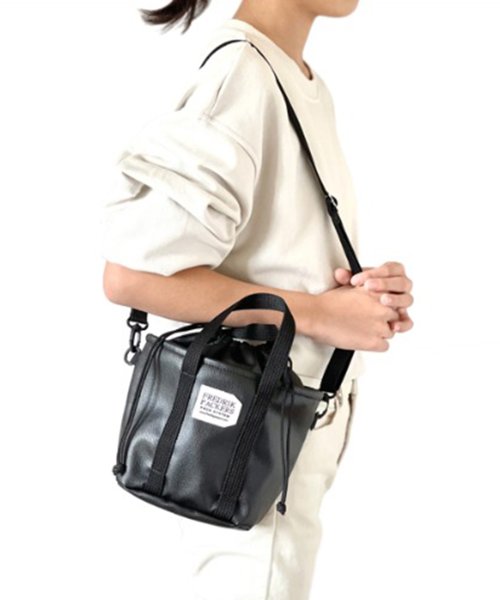 FREDRIK PACKERS(FREDRIK PACKERS)/【FREDRIK PACKERS / フレドリックパッカーズ】EC限定カラーあり！DRAWSTRING MINI TOTE ECO LEATHER 2WAY巾着/img19