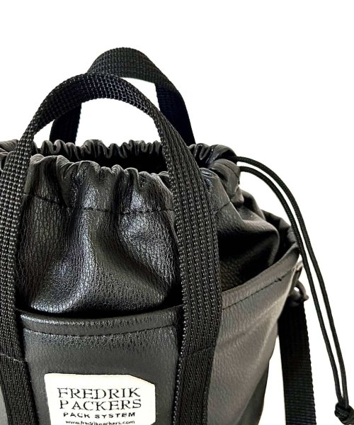 FREDRIK PACKERS(FREDRIK PACKERS)/【FREDRIK PACKERS / フレドリックパッカーズ】EC限定カラーあり！DRAWSTRING MINI TOTE ECO LEATHER 2WAY巾着/img23