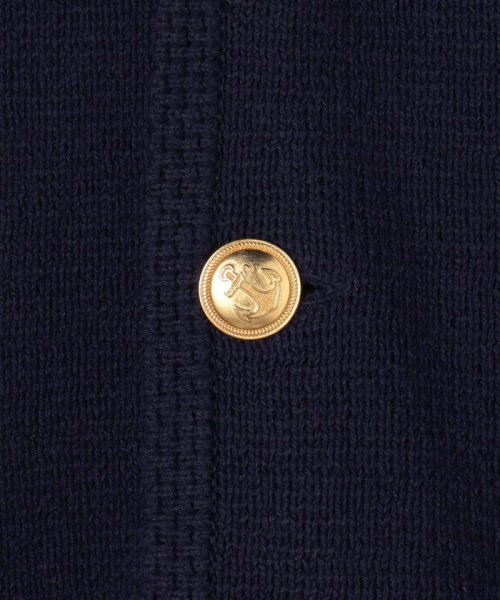 ハーフミラノ Vネックカーディガン また