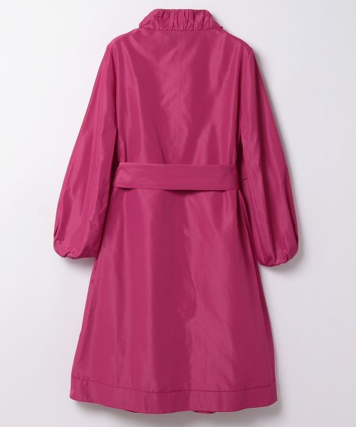 リボンベルト付ロングコート 