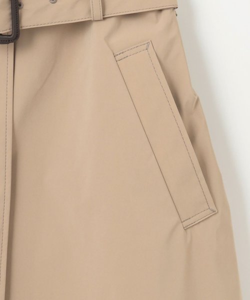 【洗える・撥水】Reポリアーティローザ シングル トレンチコート 