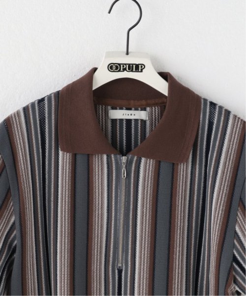 PULP(パルプ)/【JIEDA / ジエダ】HALF ZIP STRIPE SS SHIRT/img02