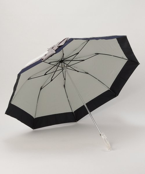 LANVIN en Bleu(umbrella)(ランバンオンブルー（傘）)/晴雨兼用折りたたみ日傘　ビジューリボン/img01