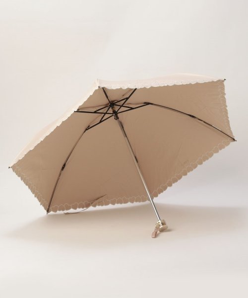 FURLA(フルラ)/晴雨兼用折りたたみ日傘　ハート刺繍/img01