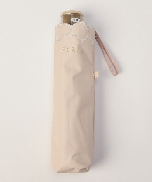 FURLA(フルラ)/晴雨兼用折りたたみ日傘　ハート刺繍/img02