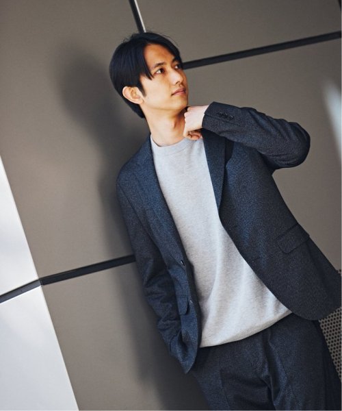 メランジ ジャージ 2B ジャケット【セットアップ着用可】 セットアップ着用可