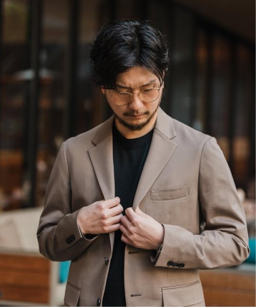 メランジ ジャージ 2B ジャケット【セットアップ着用可】 セットアップ着用可