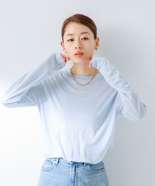 URBAN RESEARCH Sonny Label(アーバンリサーチサニーレーベル)/シアークルーネックロングスリーブTシャツ/img14